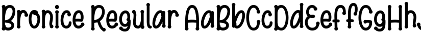 Bronice Regular font