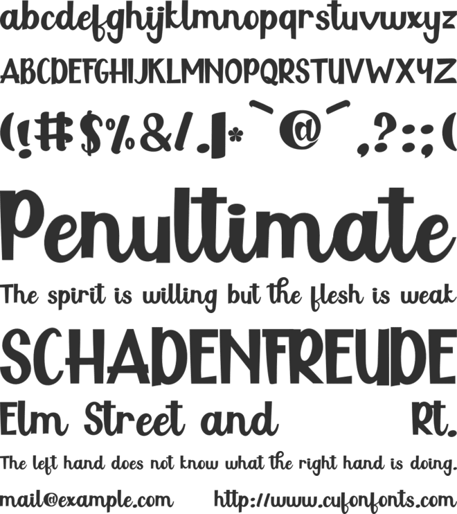 Polythem font preview