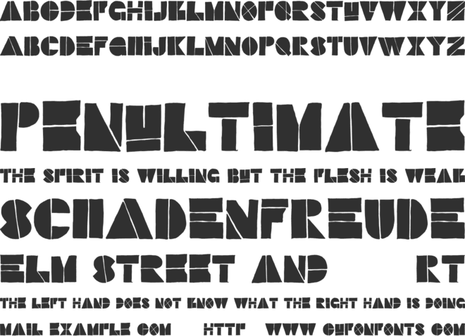 Stefffont Set A font preview
