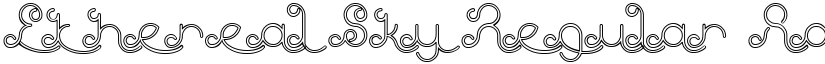 Ethereal Sky Regular font