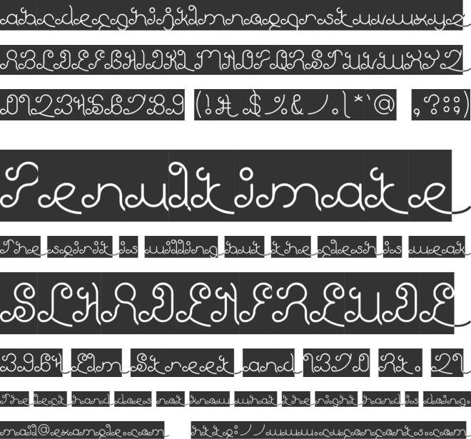 Ethereal Sky font preview