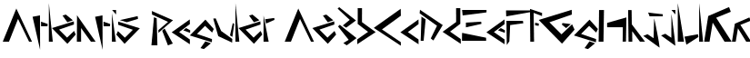 Atlantis Regular font