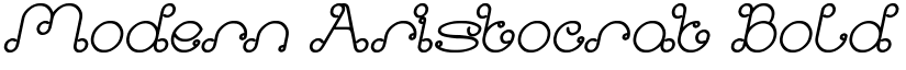 Modern Aristocrat Bold Italic font