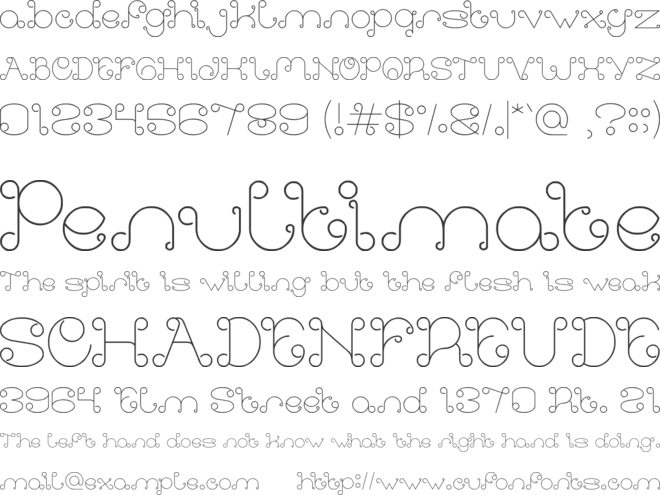 Modern Aristocrat font preview