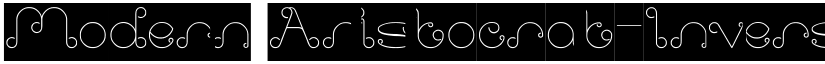 Modern Aristocrat-Inverse Regular font
