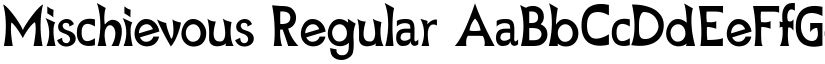 Mischievous Regular font