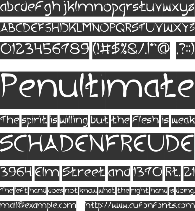 Extra Hot font preview