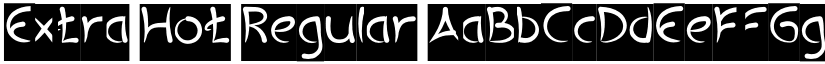 Extra Hot Regular font