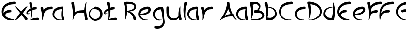 Extra Hot Regular font