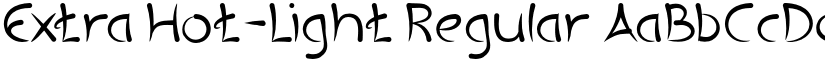 Extra Hot-Light Regular font