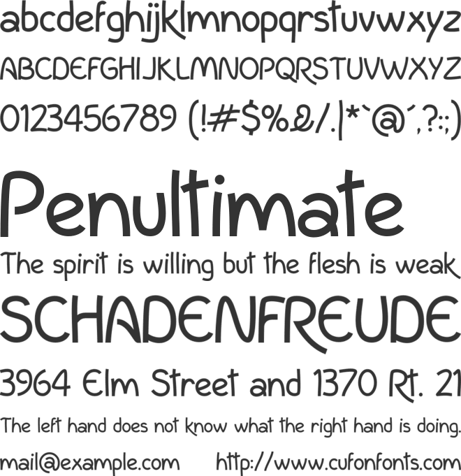 InColhua font preview