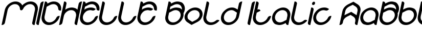 MICHELLE Bold Italic font