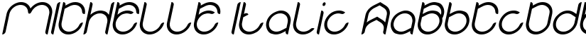 MICHELLE Italic font