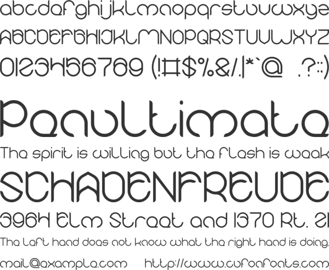 MICHELLE font preview