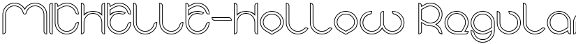 MICHELLE-Hollow Regular font