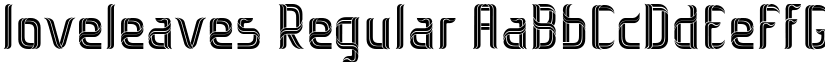 loveleaves Regular font