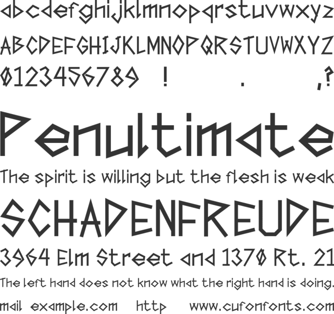 Tape The Font font preview