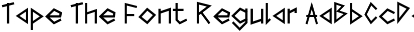 Tape The Font Regular font
