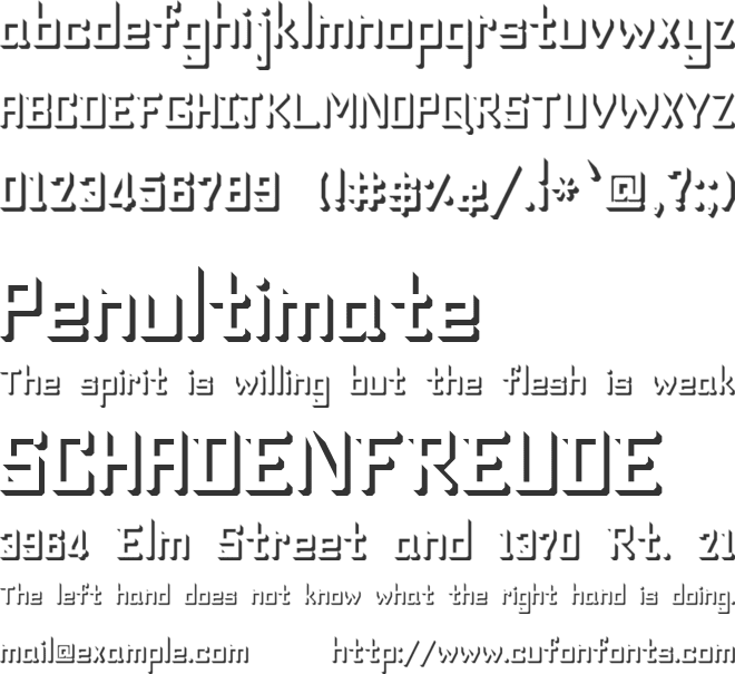 ENCHAN font preview