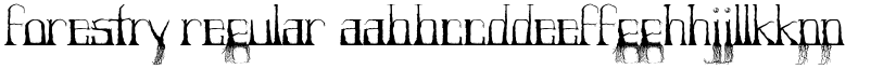 Forestry Regular font