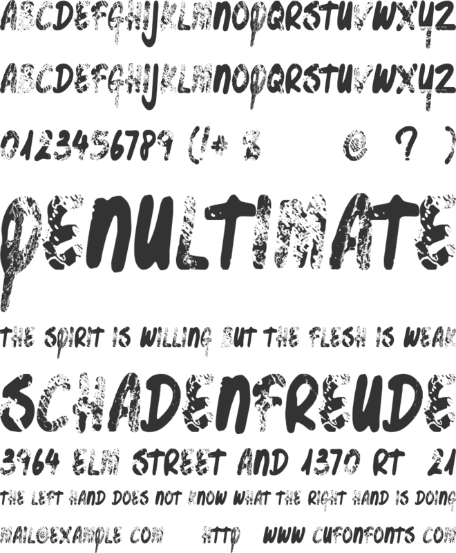 Bottle Shop Faded font preview