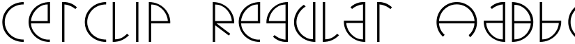 cerclip Regular font
