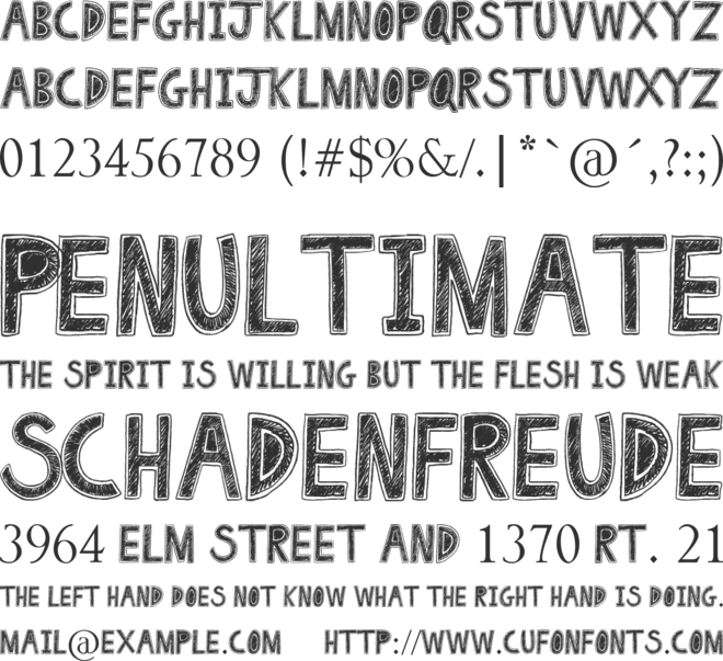 Drawing Pad font preview