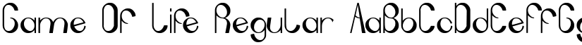 Game Of Life Regular font