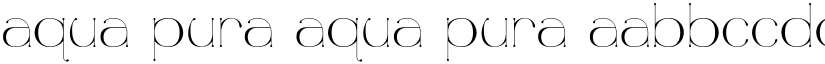aqua pura aqua pura font