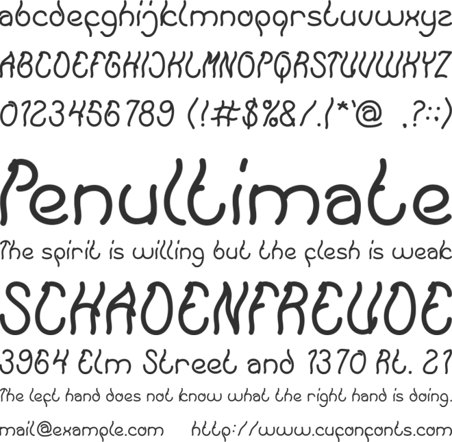 Keep Quite and Simple font preview