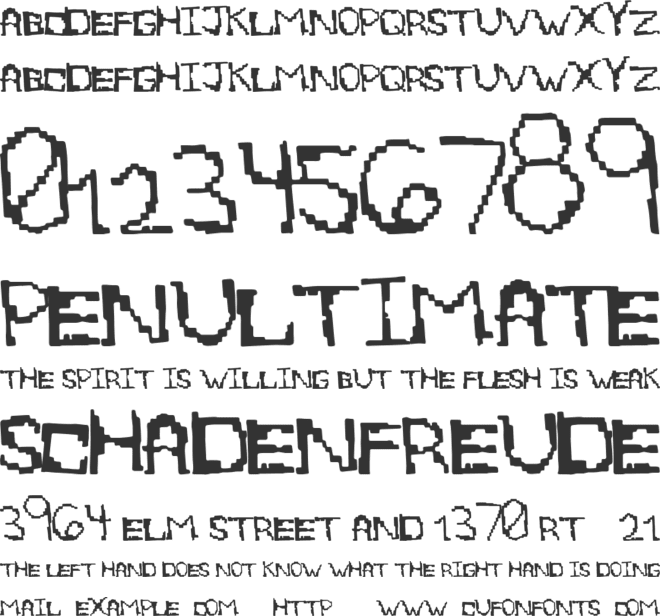 EightBite font preview