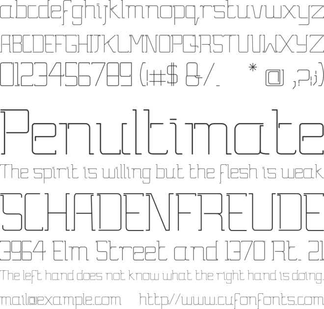 Gutsy font preview