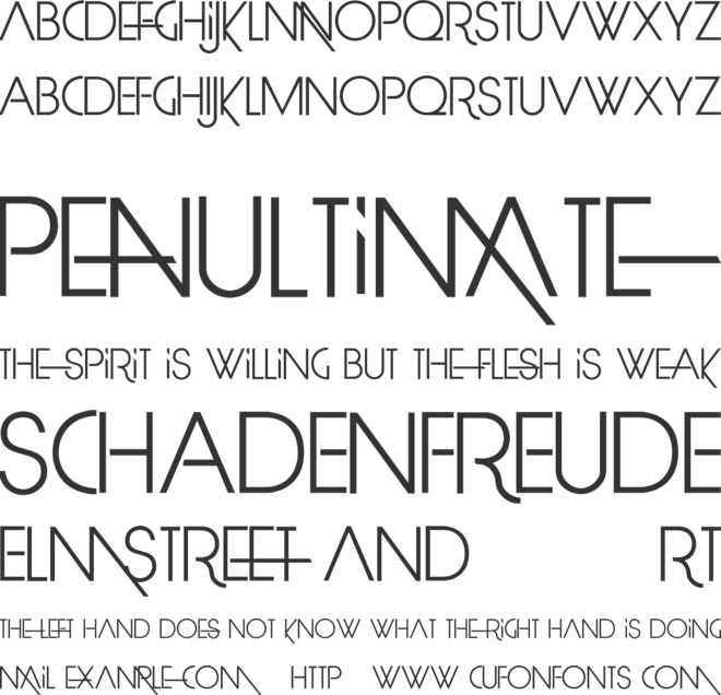 Limit Break font preview