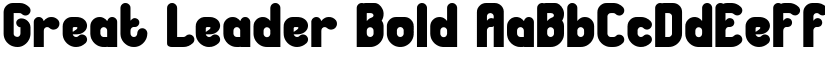 Great Leader Bold font