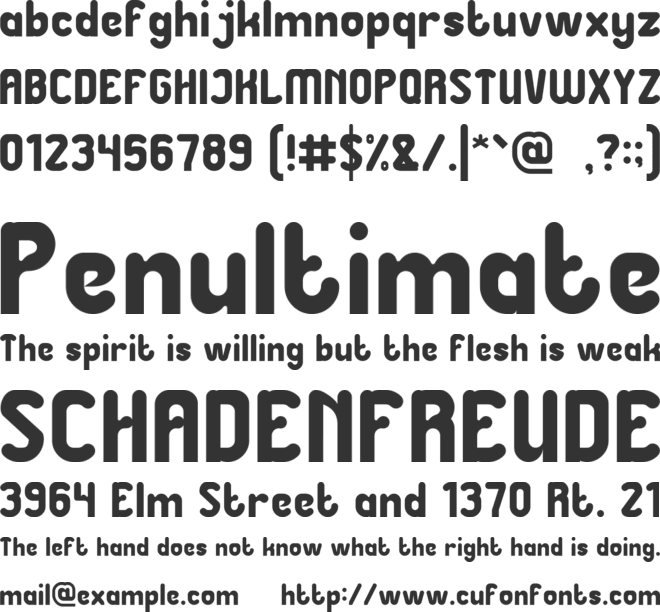 Great Leader font preview