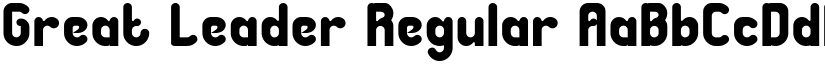 Great Leader Regular font