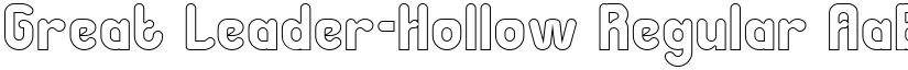 Great Leader-Hollow Regular font