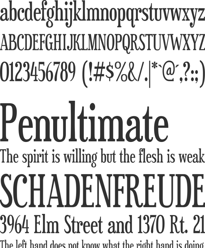 Sexsmith font preview