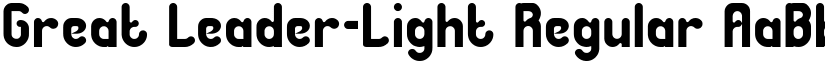 Great Leader-Light Regular font