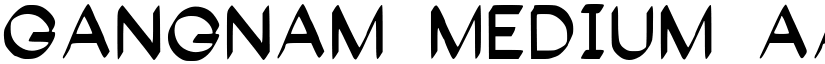 Gangnam Medium font