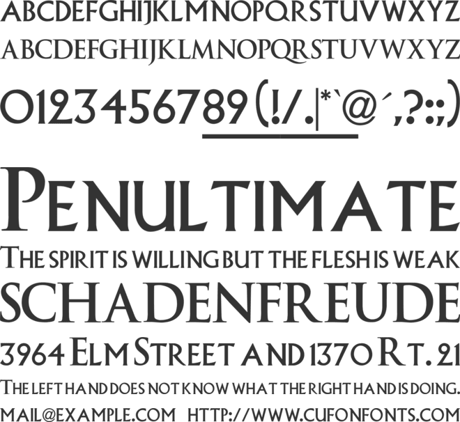 Episode 1 font preview