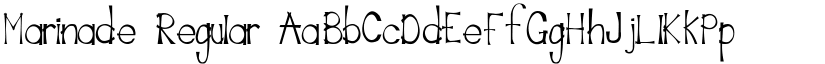 Marinade Regular font