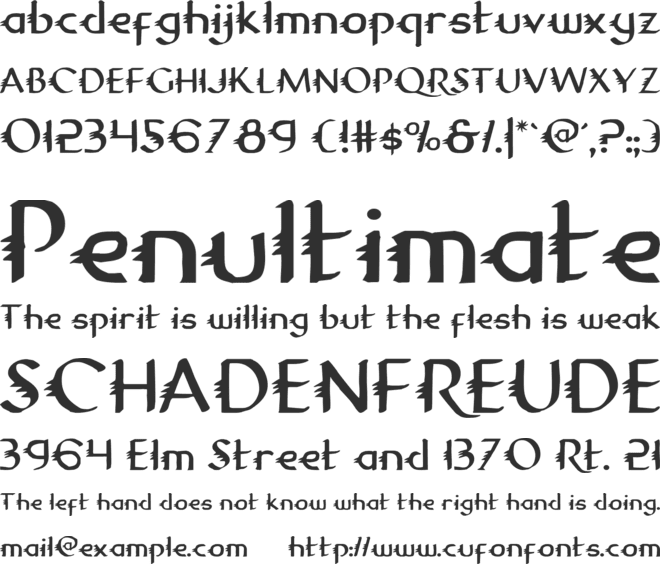 Gypsy Road font preview