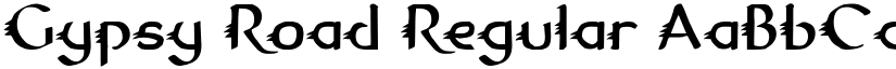 Gypsy Road Regular font