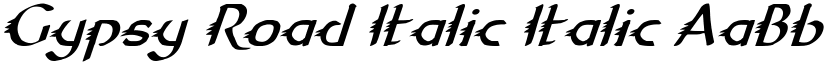 Gypsy Road Italic Italic font