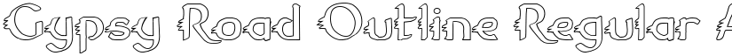 Gypsy Road Outline Regular font