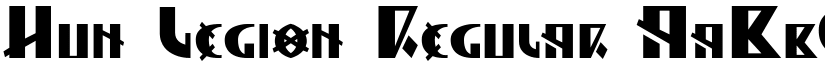 Hun Legion Regular font