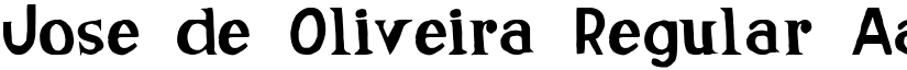 Jose de Oliveira Regular font