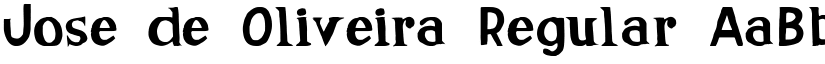 Jose de Oliveira Regular font