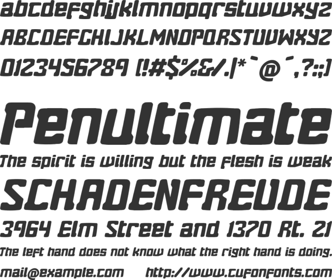 Eightball font preview